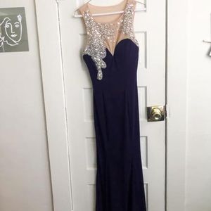 Navy Blue Prom Dress